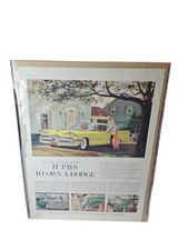 🔥VTG 1959 Orig Magazine Ad DODGE Auto It Pays To Own A Dodge Car 14x10 picture