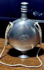 Vintage Lucas Bols Royal Holland Pewter Liquor Flask Dutch Rope Handles picture