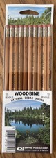 Vintage NOS Woodbine No. 2 Pencils 10 Pack By Empire Pencil Natural Cedar Finish picture