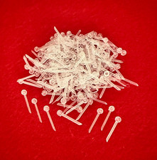 60 CLEAR SMALL PIN Lights Bulbs 5mm Globe Ceramic Christmas Tree Pegs picture