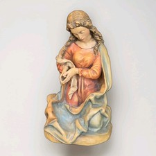 Anri Bacher 10 Inch Scale  Colorized Nativity  Italy Christmas  Mary picture