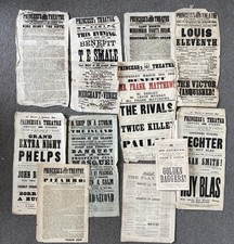 Antique 1850’s Victorian Princess’s Theatre Playbill Job Lot 11 Charles Kean picture
