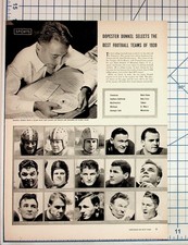 1939 College Football Magazine Article Dunkel Best Teams Players Sports Ephemera picture