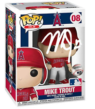 Mike Trout #08 Facsimile Signed Reprint Funko POP MLB: Figurine with Case picture