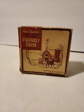 Vintage Carter Hoffman Four Seasons Friendly Farm Ash Tray Or Coaster Set In Box picture