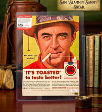 Vintage Sam Snead Golf Autographed 1954 Lucky Strike Ad Dual Certed JSA CAS COA picture
