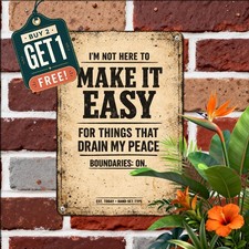 Vintage I Am No Longer Available Tin Metal Signs print Room Decoration for 20260 picture