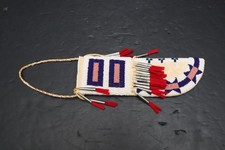 VTG Beaded Native American Northern Plain Indian Sheath Hide for Knife or Dagger picture