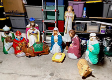 10-Piece Outdoor Nativity Set blow mold. Mix of empire and general brands picture