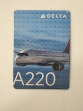 #51 Delta Air Lines Airbus A220 2019 Aircraft Trading Card – RARE MINT CONDITION picture