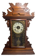 Antique E.N. Welch Kitchen Mantel Clock 8-Day Time And Strike Fully Serviced picture