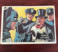 Topps 1966 Batman vs. The Penguin #24 Penguin Captured Batman Penguin Card picture