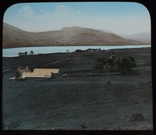 LOCH VENNACHAR SCOTLAND C1890 ANTIQUE GWW Magic Lantern Slide PHOTOGRAPH picture