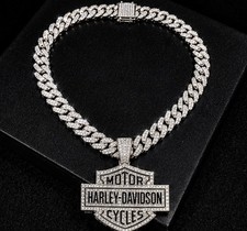 Harley Davidson Silver Bling Pendant & 24