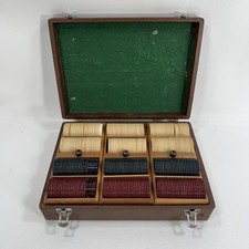 Vintage 1960’s Lowe Games Poker Chips w/ Case - See Details picture