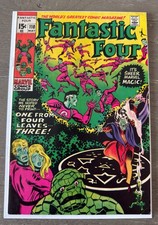Fantastic Four #110 Green Error Variant Marvel Comics 1971 - Fine 6.0/6.5 picture