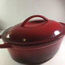 Ernesto Cast Iron Cooker Baking Dish 4 Liter Heavy few chips in handle see pics picture