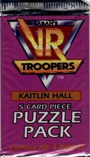 1995 Saban's VR Troopers Trading Card Booster Puzzle Pack Kaitlin Hall Type 1 picture