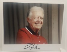 Beautiful President Jimmy Carter 8x10 Signed Photo picture