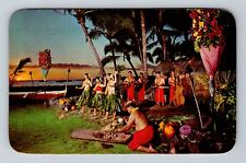 Kona HI-Hawaii, Kailua, Sunset Entertainment Kona Inn, Vintage Postcard picture