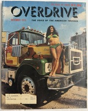 Dec 1973 Overdrive Magazine White Kenworth Mack Truck Girls Advertising Trucker picture