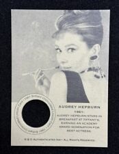 AUDREY HEPBURN 1961 Authenticated Ink Penny Collector Coin Vintage Card Non-Auto picture