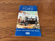 Vintage 1931 Ford Model A Sales Brochure - The New Ford - Oct 1931 Date Code picture