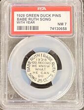 1928 GREEN DUCK PIN BABE RUTH NM 7 picture