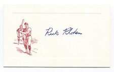 Rick Rhoden Signed Card Autograph Baseball MLB Roger Harris Collection picture