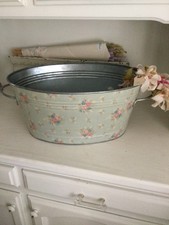 Rachel Ashwell Couture Metal Anastasia Large Vessel ~Tub RARE picture