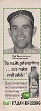 1956 Yogi Berra In KRAFT Swell Italian Salad Dressing Print Ad picture