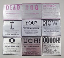 1965-1966 Aluminum Newspaper Printing Plates-Methodist Church Ads picture
