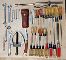 Mixed Lot of 40 Craftsman Tools Wrenches Screwdrivers Knife T-Handle Punches USA picture