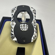 Colibri Quasar Cut Guillotine Cigar Cutter - Black and Chrome - New picture