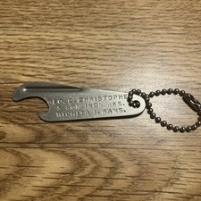 GEO. C. Christopher and sons iron wks. Bottle opener advertisement picture