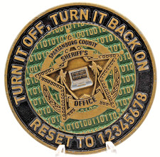 Spartanburg County Sheriff’s Office IT Challenge Coin 2in picture