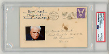Robert Frost ~ Signed and Hand Addressed Envelope Autographed ~ PSA DNA Encased picture