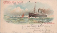 LITHO Steamship St. Louis & St. Paul Southampton England 1906 PMC Fort Jones CA picture