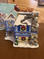 PartyLite The Night Before Christmas Musical Tea Light House P8651  Nice Works picture