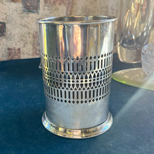 VTG English Sheffield Silversmith Co. Celtic-Fretted Silver Plate Wine picture