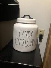 Rae Dunn HTF Halloween Candy Overload Large Canister picture