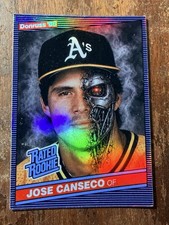 Jose Canseco Aceo Art Card Oakland A’s Rated Rookie Machine Refractor Style Holo picture