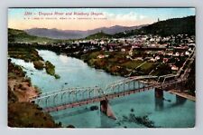 Roseburg OR-Oregon, Umpqua River, Bridge c1918 Vintage Souvenir Postcard picture