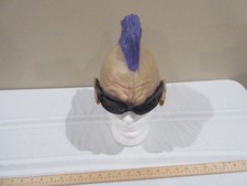 Punk Rocker Mohawk Purple 2002 The Paper Magic Group Latex Mask One Size Adult picture