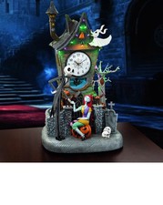 Disney Nightmare Before Christmas Animated Clock Tower LED Music 22 In picture