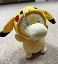 Pokemon Psyduck in pikachu poncho very cute plush UNOFFICIAL noTag picture