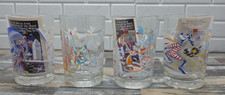 Vtg WALT DISNEY 25th Ann. Glasses Set of 4 McDonald's Disney Tumblers picture