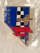 2017 Reno National Championship Air Races Airshow Official Hat Lapel Pin picture