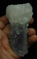 Apophyllite on quartz coated calcite # 7479 picture
