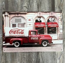 Coca-Cola Delicious & Refreshing 8 x 12 Novelty Metal Sign Shrink-wrapped New picture